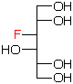 structure of 3-deoxy-3-fluoro-D-galactitol structure of 3-deoxy-3-fluoro-D-galactitol