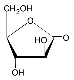 structure of D-arabinono-1,4-lactone structure of D-arabinono-1,4-lactone