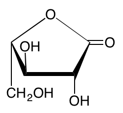 structure of L-arabinono-1,4-lactone structure of L-arabinono-1,4-lactone
