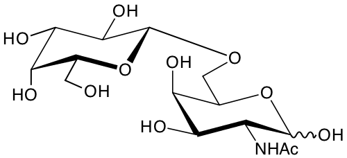 structure of beta-D-Galp-(1,6)-D-GalpNAc structure of beta-D-Galp-(1,6)-D-GalpNAc