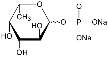 structure of L-fucose 1-phosphate (disodium salt) structure of L-fucose 1-phosphate (disodium salt)