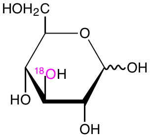 structure of D-[3-18O]glucose