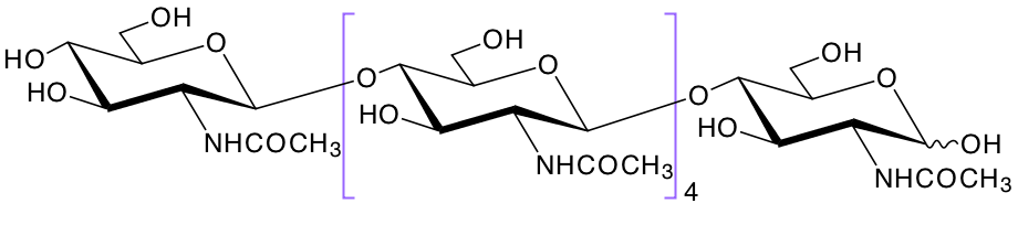 structure of hexaacetyl chito hexaose structure of hexaacetyl chito hexaose