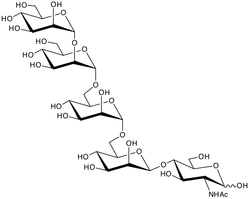 structure of Man(a2)Man(a6)Man(a6)Man(b4)GlcNAc structure of Man(a2)Man(a6)Man(a6)Man(b4)GlcNAc