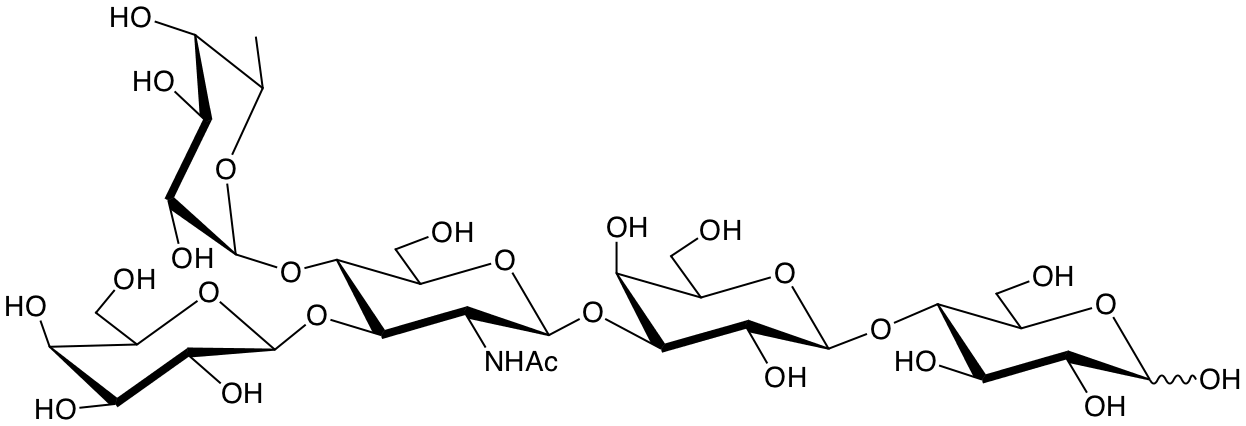 structure of lacto-N-fucopentaose II structure of lacto-N-fucopentaose II