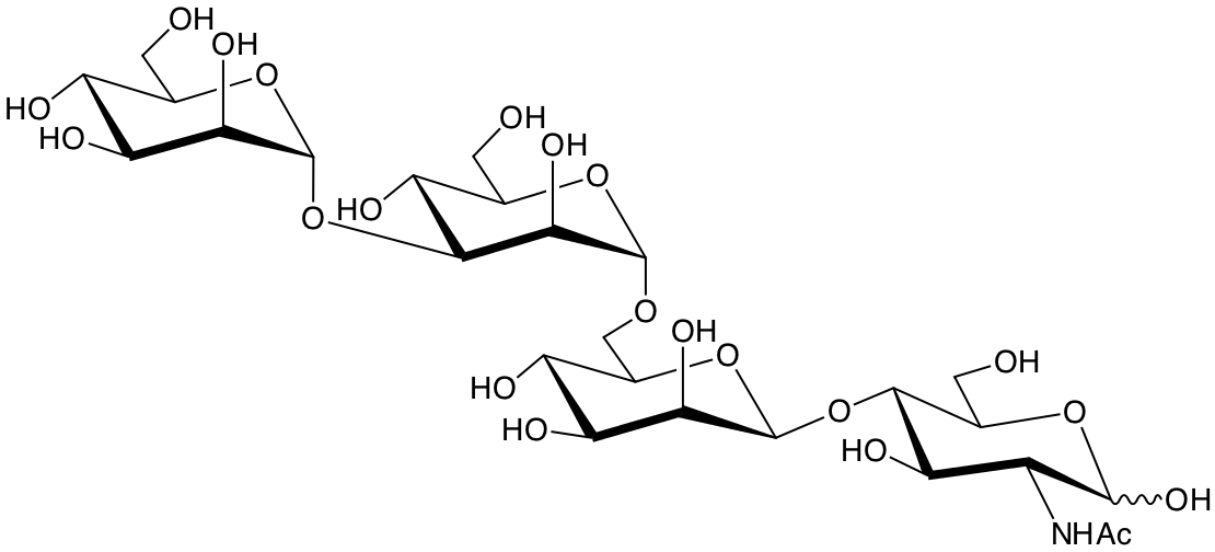 structure of Man(a3)Man(a6)Man(b4)GlcNAc structure of Man(a3)Man(a6)Man(b4)GlcNAc